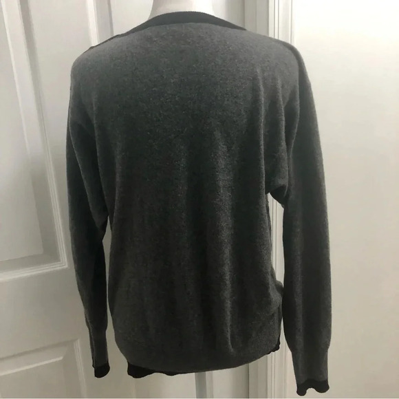 Gloria Sachs 100% Cashmere Vintage Button Crewneck Sweater Medium - Picture 8 of 9